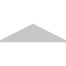Ekena Millwork Peaked Cap 3 Spoke Architectural Grade PVC Pediment, 32"W x 9"H x 2"P (Pitch 6/12) PEDPS032X090PKC03 - alternate 3